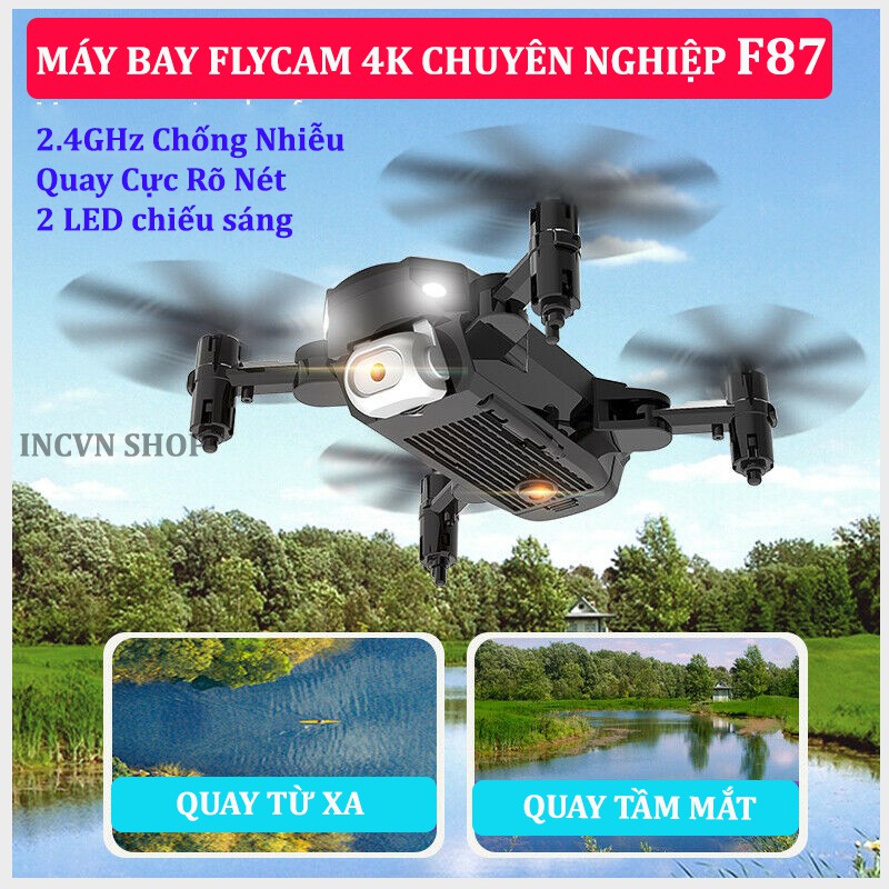 Flycam Mini 4K Điều Khiển Từ Xa