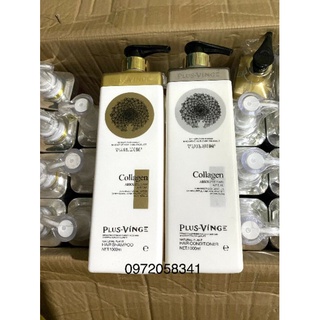 Cặp Gội - Xả siêu phục hồi tóc hư tổn VINGE COLLAGEN Absolute Hair Appeal 1000 ml Ý