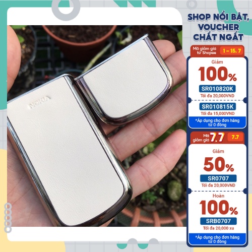 Miếng Dán Da Nokia 8800 trắng gold