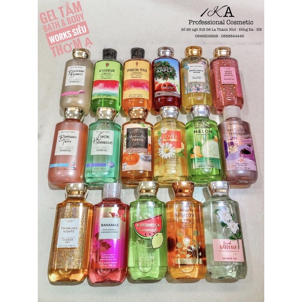 Gel tắm Bath &amp; Body Works