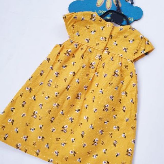 Dress váy Pri vàng hoa nhí