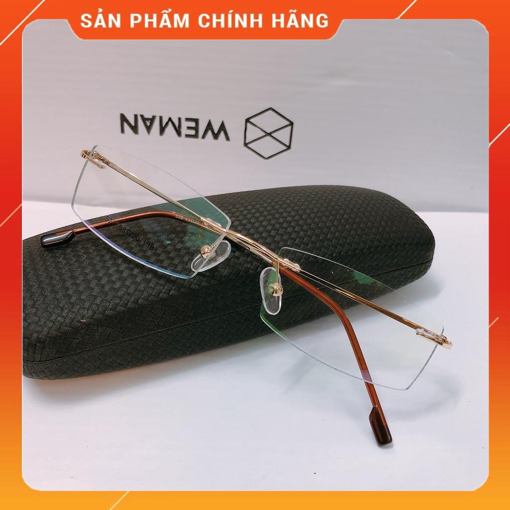 Gọng kính thay tròng siêu dẻo hợp kim titan Nhật bản bảo hành 1 đổi 1 cực tốt và bền KMTNKT50GOLD