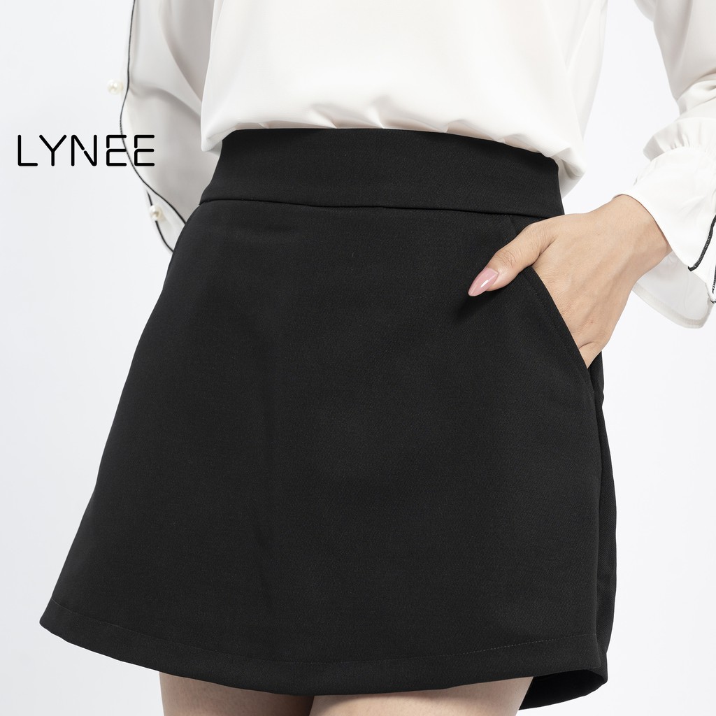 Quần giả váy chữ A ngắn lưng cao LYNEE chất vải tuyết mua dầy dặn - QN01