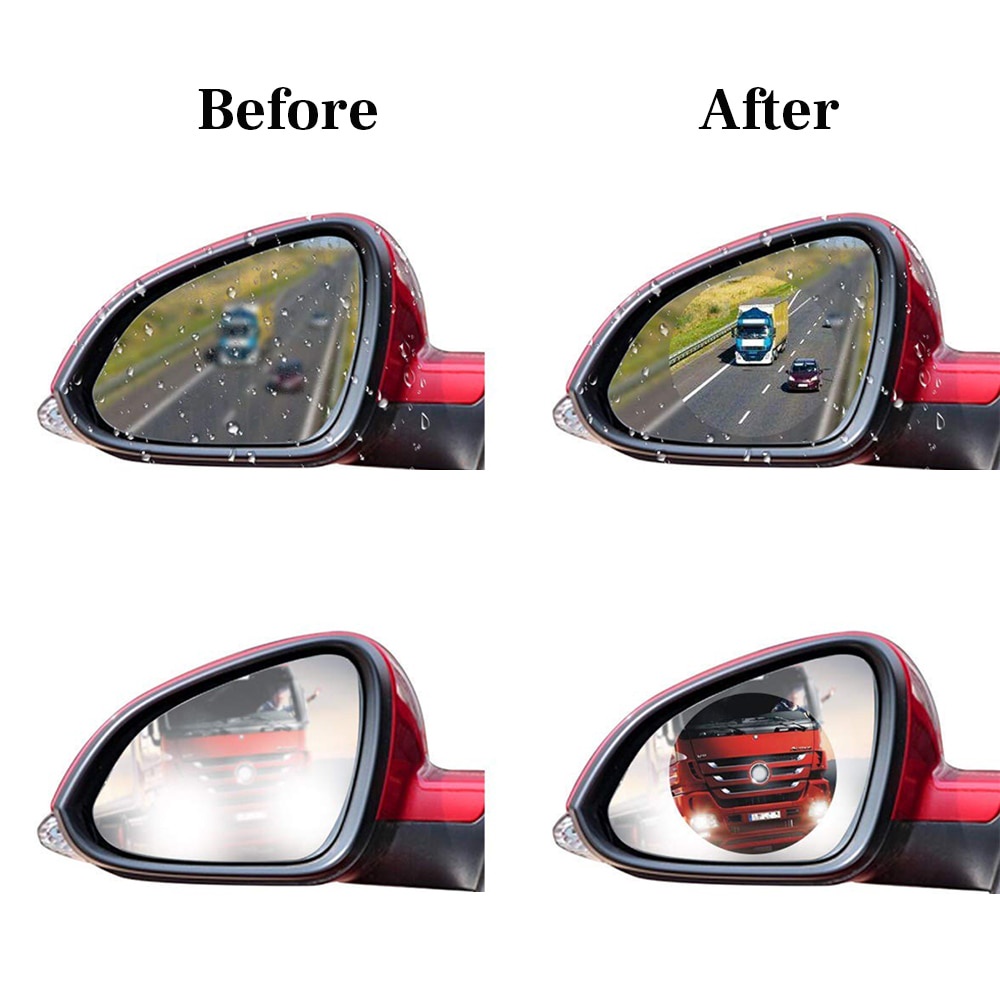 Set 2 miếng dán mềm chống bám hơi nước / chống thấm nước cho gương chiếu hậu xe ô tô