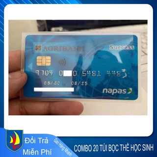 COMBO 20 CHIẾC BỌC CCCD /Bọc bảo vệ thẻ căn cước công dân, thẻ ngân hàng, thẻ tín dụng, bằng lái xe không thấm nước