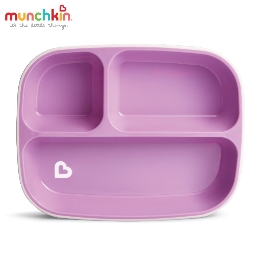 Bộ 2 Khay Ăn Dặm Chủ Động Chia 3 Ngăn MunchKin ( Có Bán Lẻ )