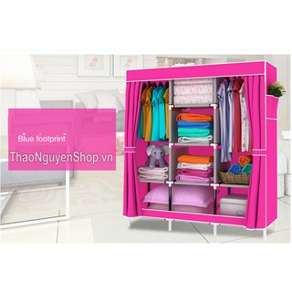 Tủ vải đựng quần áo 3 buồng
