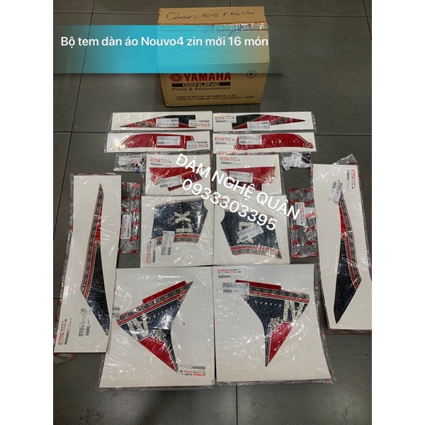 Dàn áo Nouvo4 19 món  zin hãng mới 100%