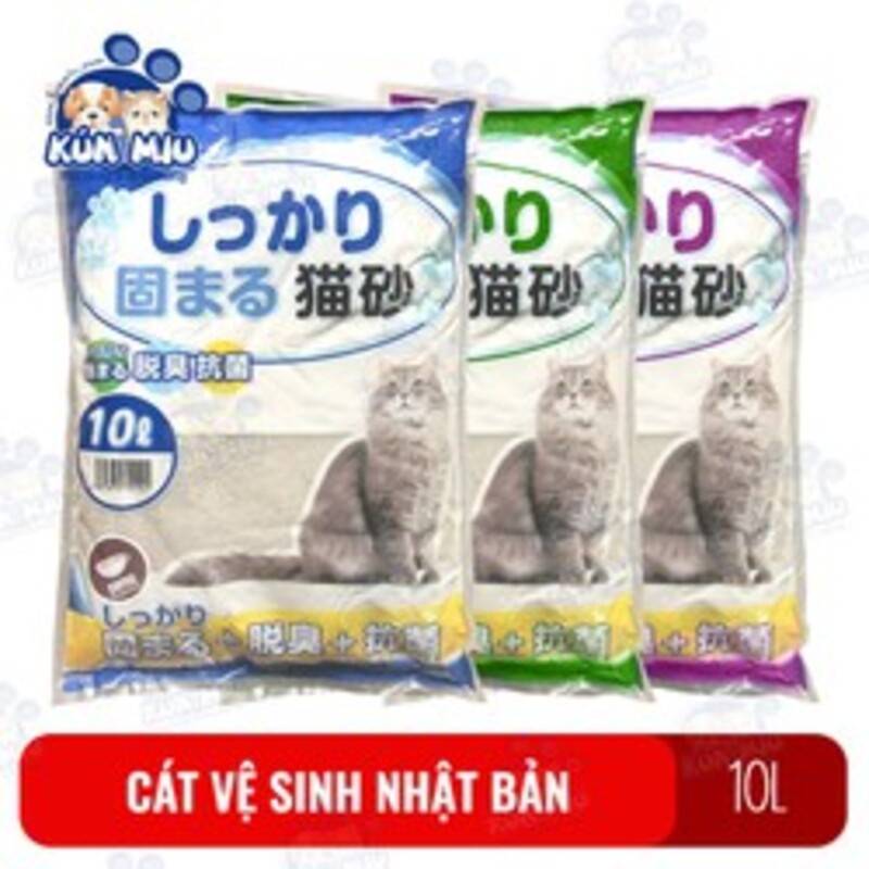 Cát vệ sinh cho mèo Nhật Bản 10L
