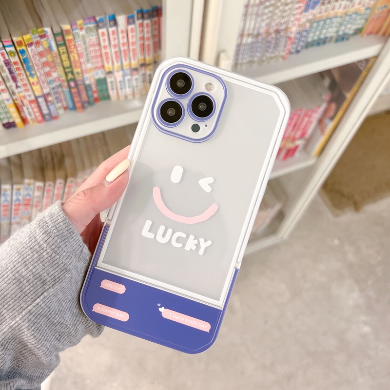 Ốp lưng iphone Ốp Điện Thoại Kèm Giá Đỡ Tàng Hình Họa Tiết Hoạt Hình Dễ Thương Cho iphone 14 / 13Pro 12 / xs / 6 / 7 / 8PLUS Dinuo case