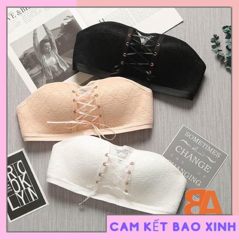 Áo ngực cúp ren bàn tay nâng ngực đan dây giữa chất liệu ren su (có dây trong suốt kèm theo) [Hàng Đẹp]