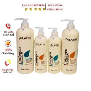 Dầu gội COLATIN dưỡng ẩm phục hồi mềm mượt, ngăn gàu, ngăn dầu, ngăn rụng 500ml-1000ml chính hãng