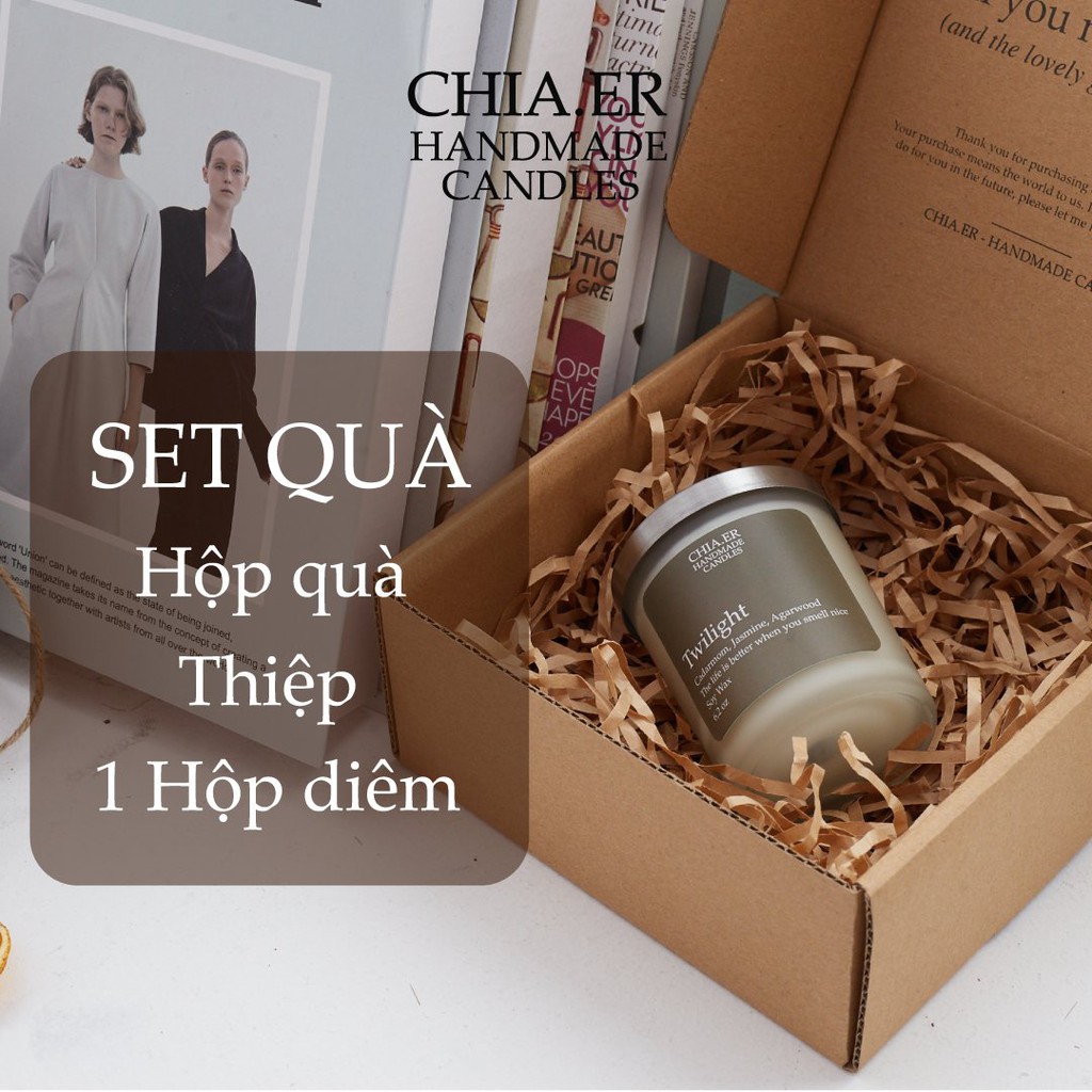 Nến thơm Hygge hương quả mọng Sáp đậu nành CHIA.ER