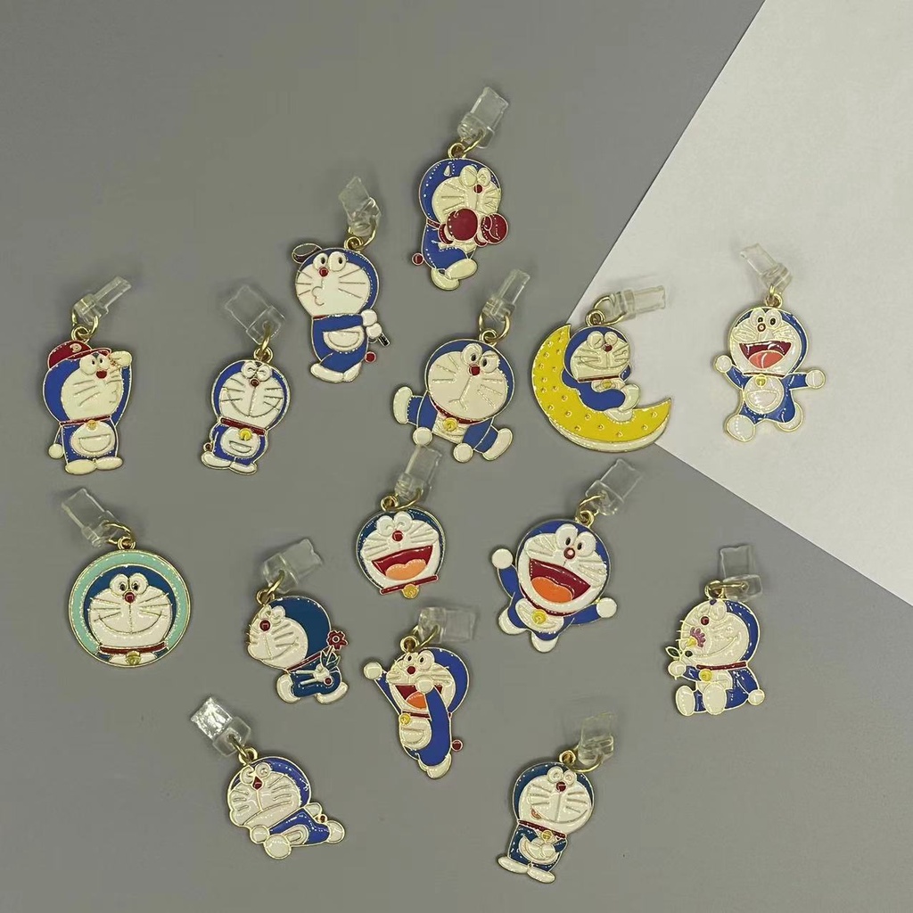Nút Bịt Lỗ Cắm Lỗ Sạc / Tai Nghe 3.55MM Chống Bụi Hình Doraemon Cho iphone / type-c / Mico usb