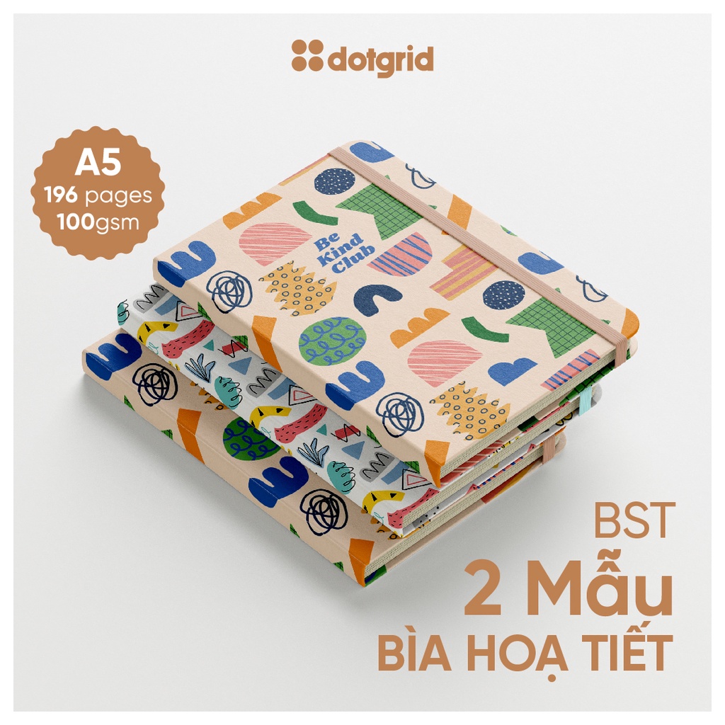 Sổ tay bìa da Topic Shape A5 Special Edition giấy 100GSM không lem thấm 4 loại ruột