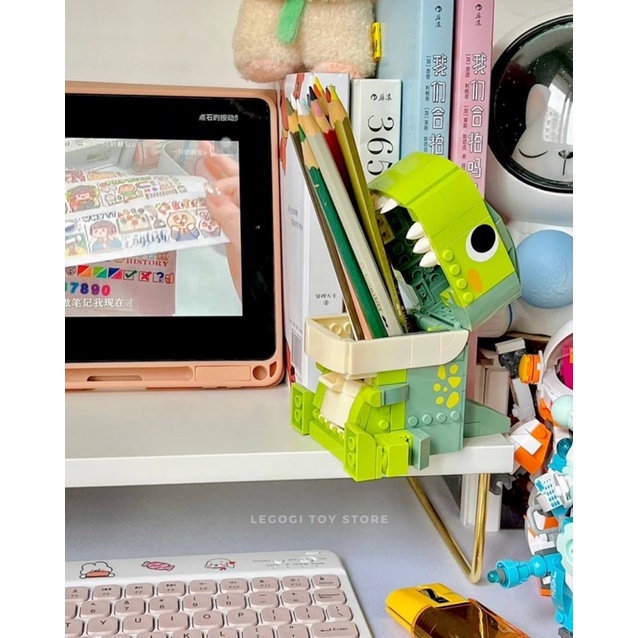 Mô hình lắp ráp Legogi KHỦNG LONG XANH MÕM RỘNG JAKI đồ chơi xếp hình lắp ghép