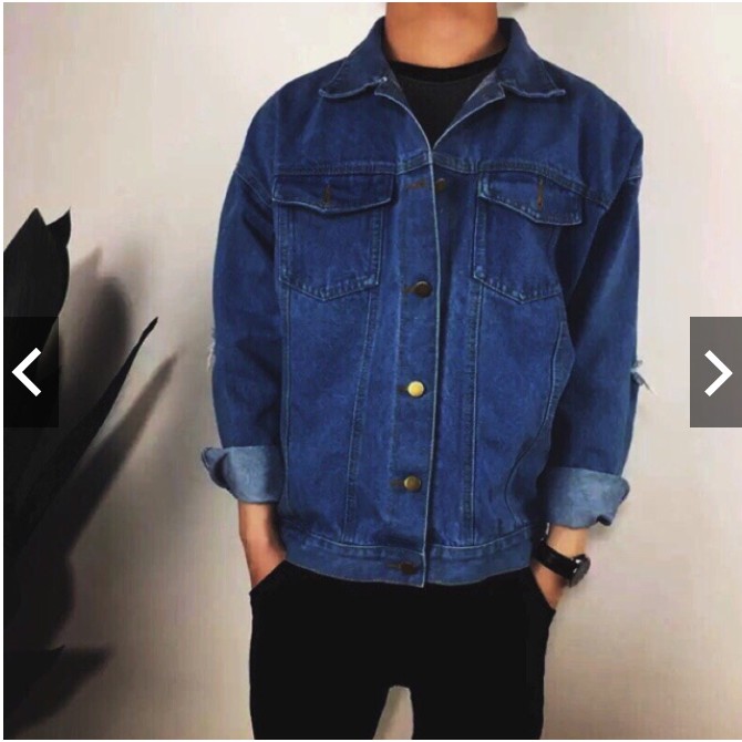 ÁO KHOÁC JEAN NAM XANH SD.98