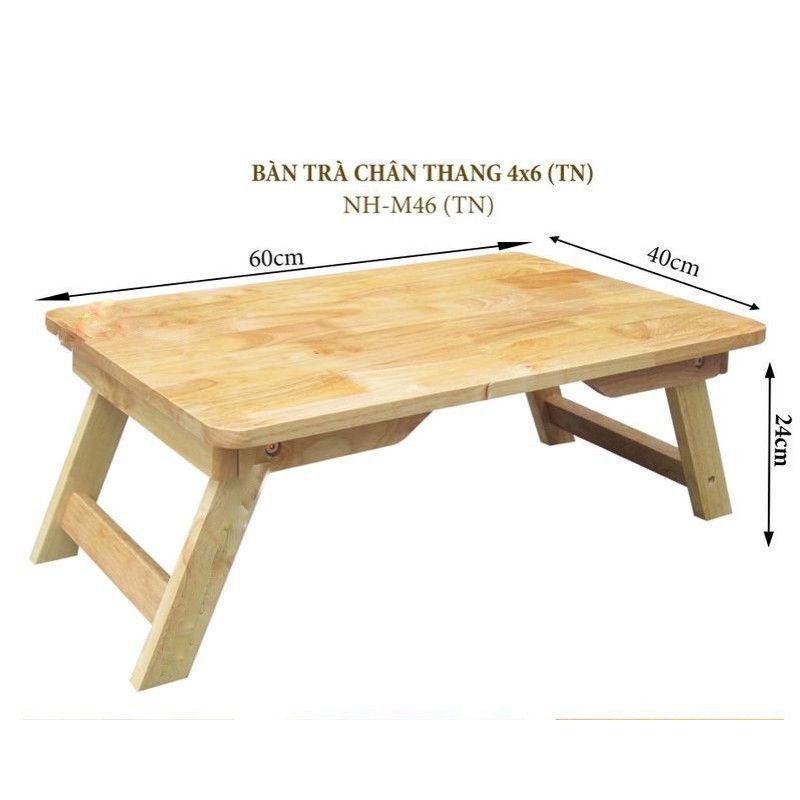 Bàn xếp gỗ chân thang 40x60x25 cm