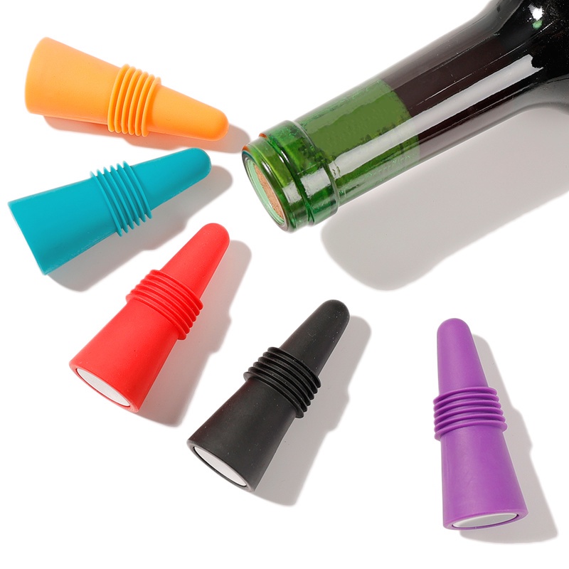 Nắp đậy chai rượu bằng silicone chống rò rỉ tiện dụng