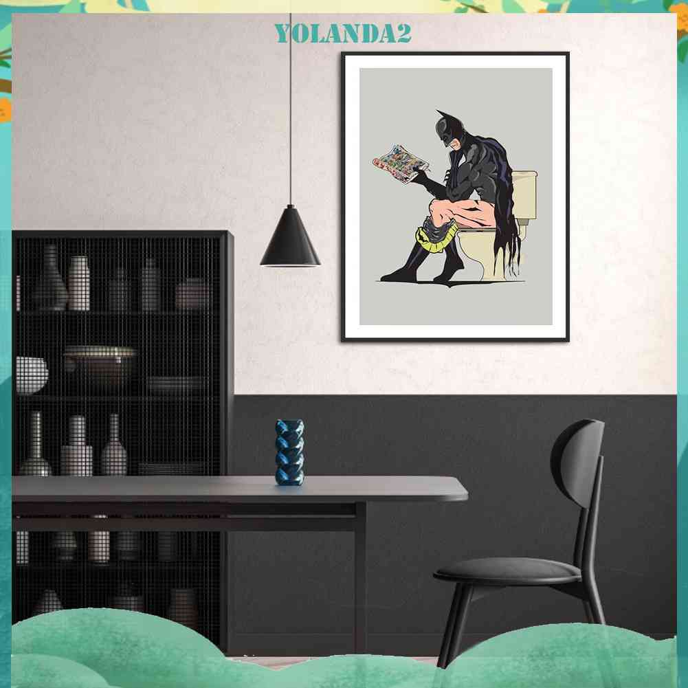 Bộ Tranh Đính Đá 5D DIY Hình Batman Toàn Bộ Trang Trí Tường Nhà