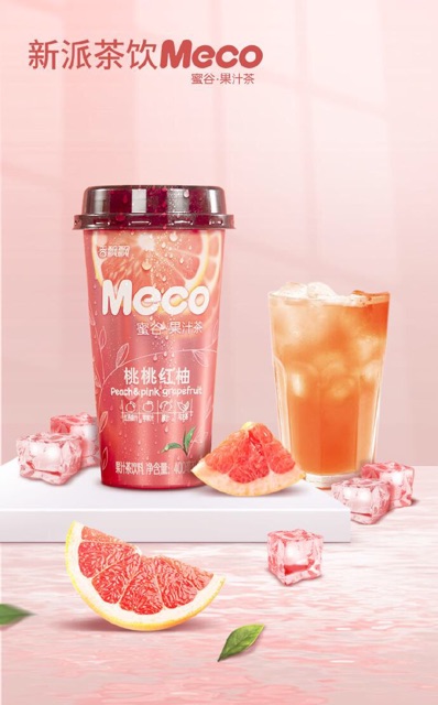Trà Hoa Quả Meco Vị Đào Bưởi 400ml