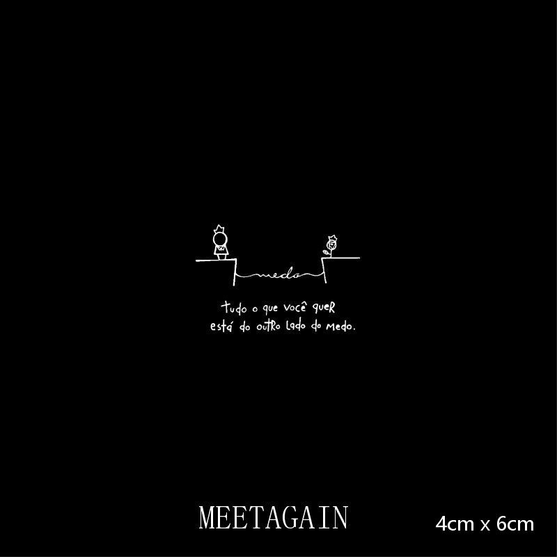 Hình xăm dán tạm thời chống nước 4cm x 6cm giữ được 15 ngày S-029