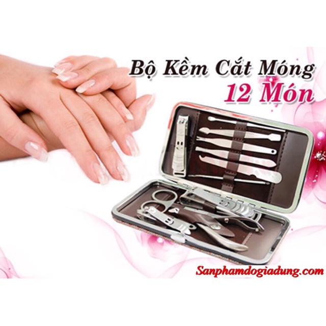 Bộ kềm làm móng đa năng 12 món cao cấp ( loại xịn)