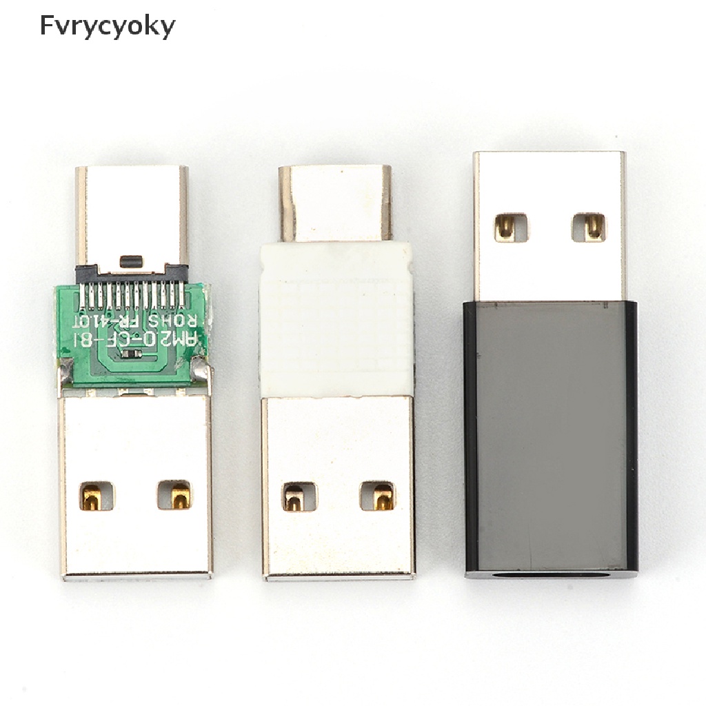 Fvrycyoky USB A Male To USB Type C Female Connector 2.0 Charging Data Converter Adapter VN