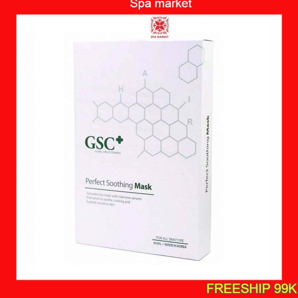 Mặt nạ dưỡng da giảm sưng đỏ phi kim,vi kim,lăn kim cấp tốc 1 hộp 20 miếng chính hãng GSC+