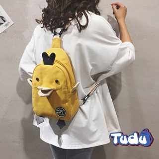 Balo Nữ, Túi Đeo Chéo Tudu, Hình Con Vịt Dễ Thương CN127
