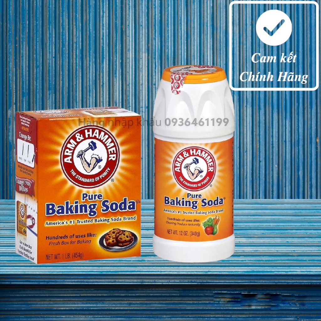 (Mẫu Mới-Chính hãng)Muối Nổi Baking soda 454gam