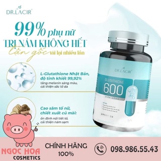 VIÊN UỐNG TRẮNG DA – MỜ NÁM GLUTATHIONE 600