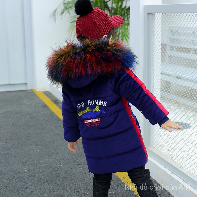 Boys Thick Cotton Cotton Jacket New Winter Baby Boys Overcoat Sets Cotton Clothes Kids Clothes