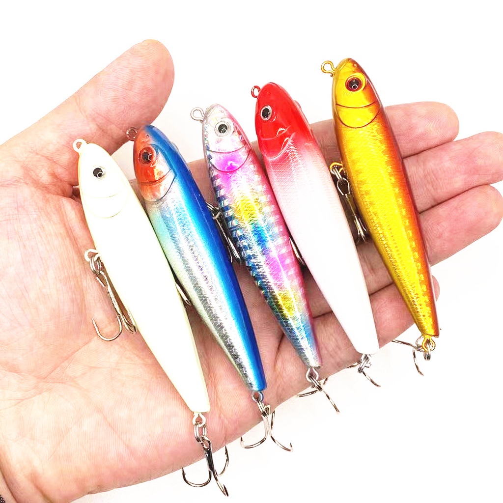 Mồi Câu Cá Giả Dạng Bút Chì Cứng 8cm 8g
