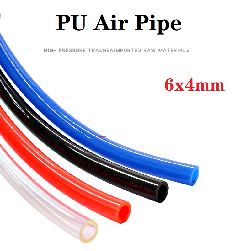 5/10/30M 6x4mm Ống Nén Khí  Đa Dụng Chất Lượng Cao  PU Tube Pneumatic Tube Polyurethane Hose Air Compressor Pipe High Pressure Pneumatic Hose Wear Resistance