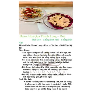 Trà Detox Thanh Long - Dứa (set 15 gói mix siêu đầy đặn)