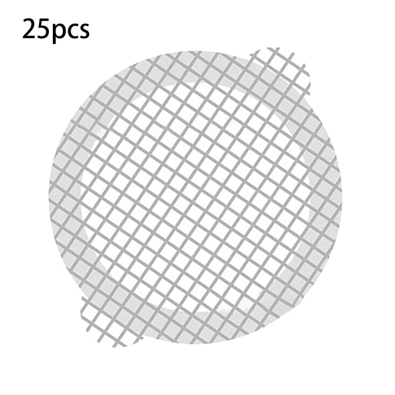 Set 25 Miếng Lưới Lọc Rác Cho Bồn Rửa Nhà Tắm Sử Dụng Một Lần Tiện Lợi