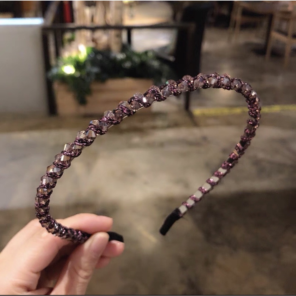 Bờm Cài Tóc Đính Hạt Cườm Siêu Đẹp