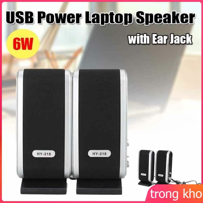 Bộ 2 loa máy tính nguồn USB giắc cắm 3.5mm cho máy tính để bàn/laptop | BigBuy360 - bigbuy360.vn
