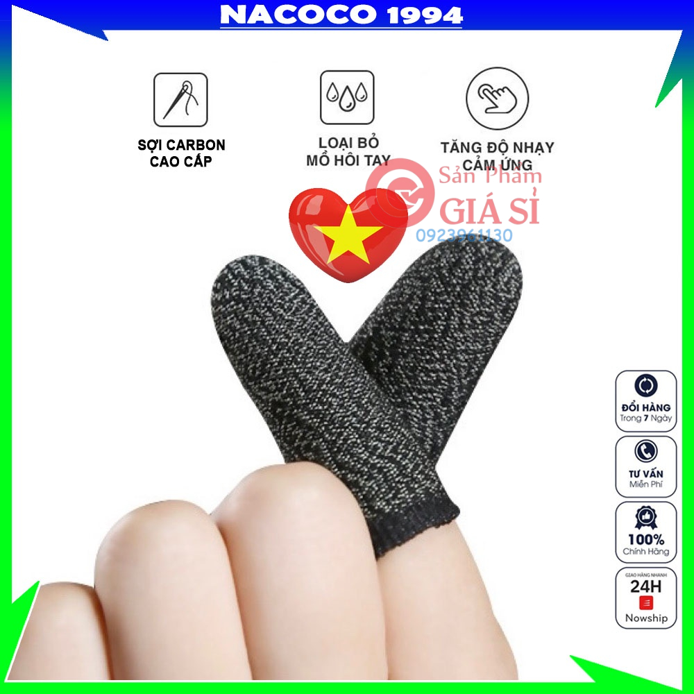 Găng tay chơi game ff pubg liên quân 2 ngón giá rẻ siêu mượt chống mồ hôi cao cấp ❤️freeship❤️