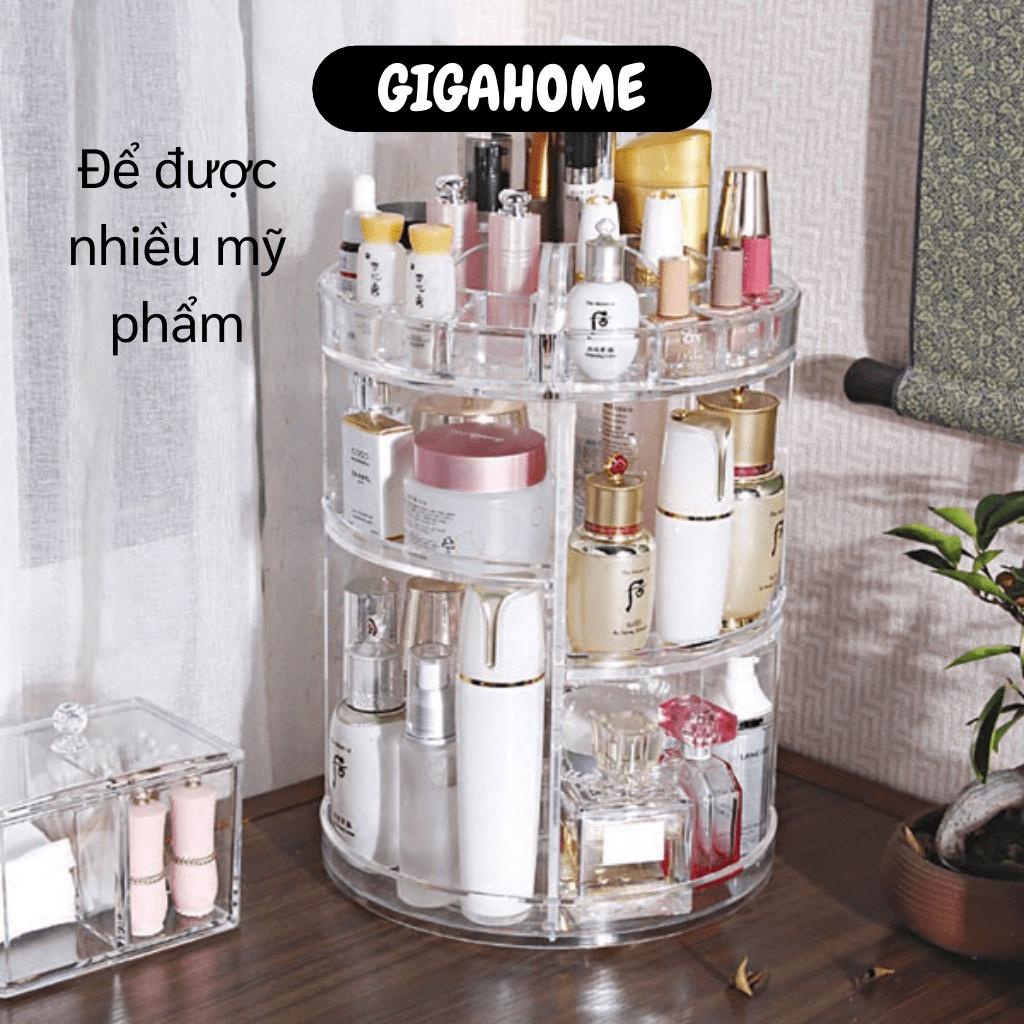 Kệ Đựng Mũ Phẩm GIGAHOME Khay Để Đồ Trang Điểm, Trang Sức Trụ Xoay 360 Độ, Nhiều Ngăn 9241