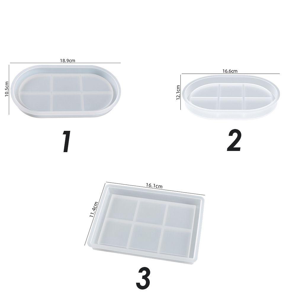 BORAG Khuôn Silicone Hình Oval Làm Giá Đỡ Sắp Xếp Gọn Gàng Tiện Dụng