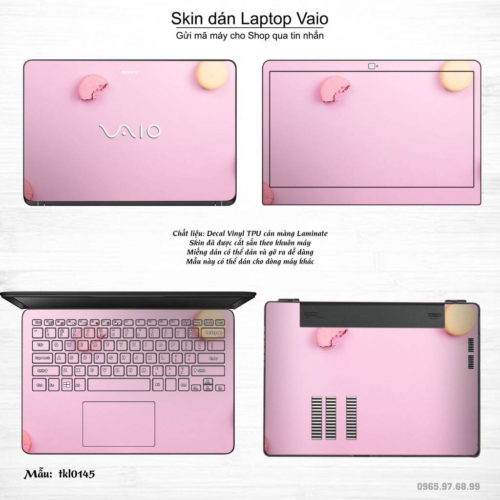 Skin dán Laptop Sony Vaio in hình thiết kế bộ 4