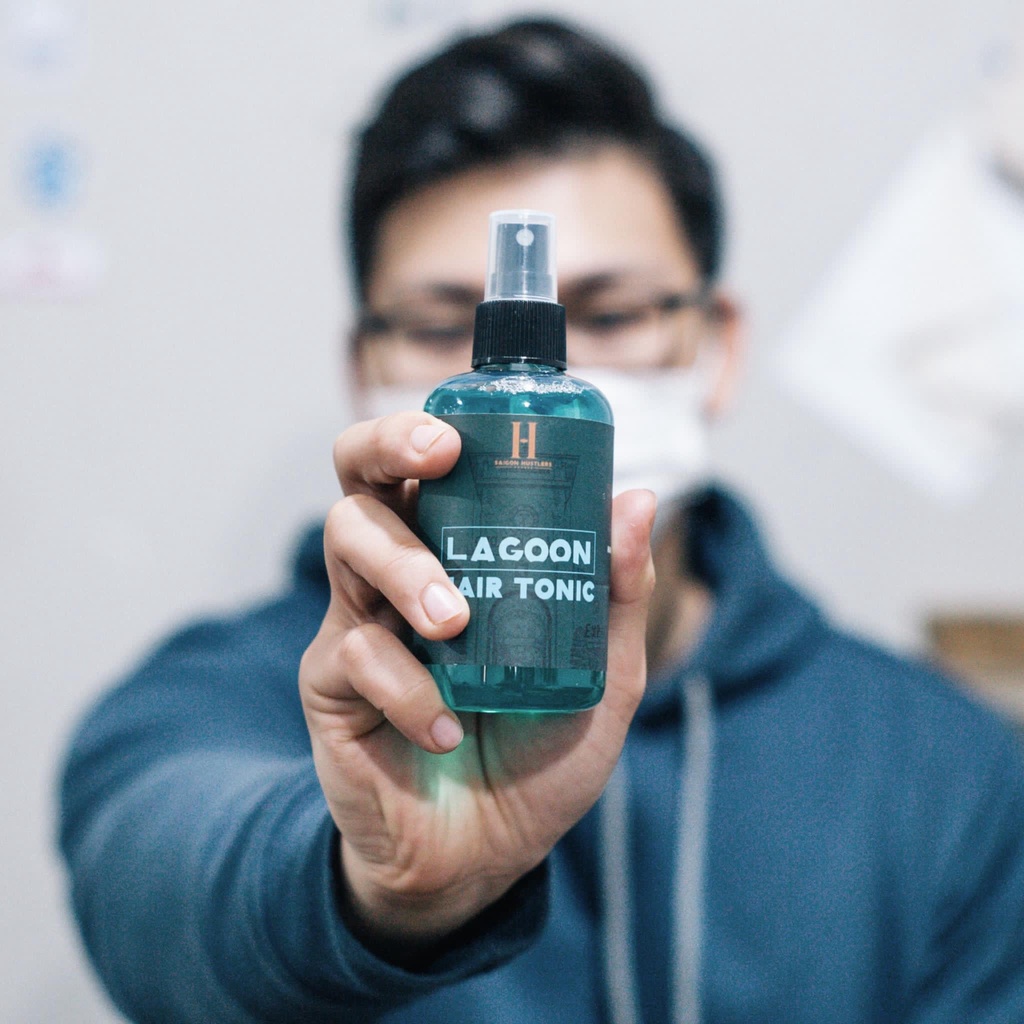 Xịt tạo phồng tóc Saigon Hustlers Pre Styling Lagoon Hair Tonic 200ml