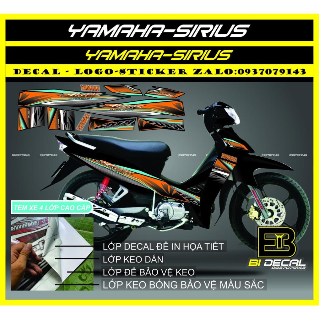 ( Quí khách vui lòng mang ra tiệm cho thợ dán ) Sirius khói