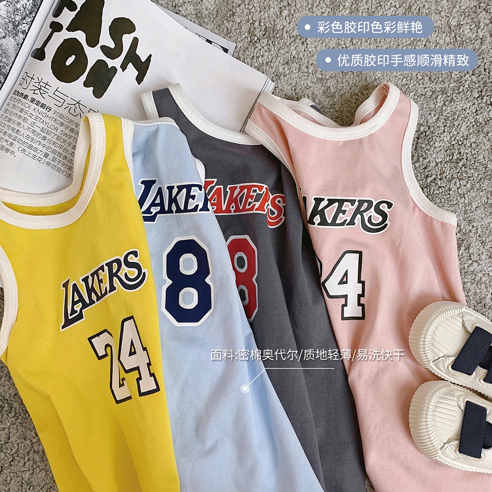 Bộ áo liền quần sát nách có gân cho bé gái