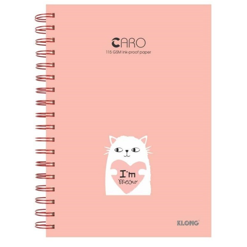 Sổ KLONG Caro lò xo kép B5- 200 trang; MS: 297