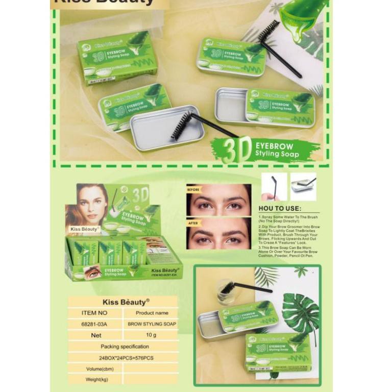 (hàng Mới Về) Xà Phòng Tạo Kiểu Lông Mày 3d Kiss Beauty Per.68181-03 | BigBuy360 - bigbuy360.vn