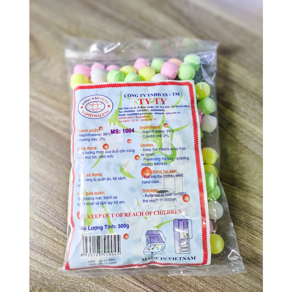 Gói Băng Phiến Khử Mùi Hôi Đuổi Chuột Và Côn Trùng 500G