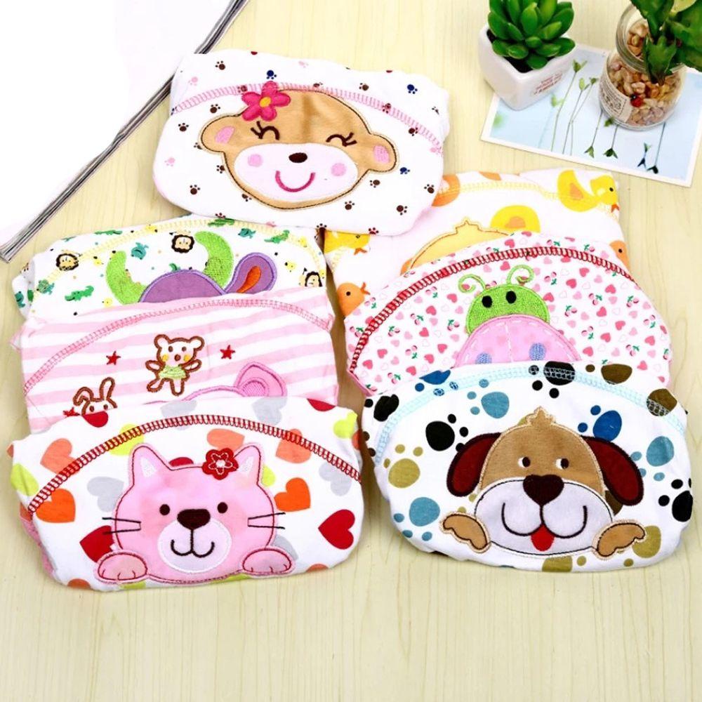 Quần Tã Lót Thoáng Khí Hình Động Vật Bò / Khỉ / Gà Luyện Tập Cho Bé Có Thể Tái Sử Dụng